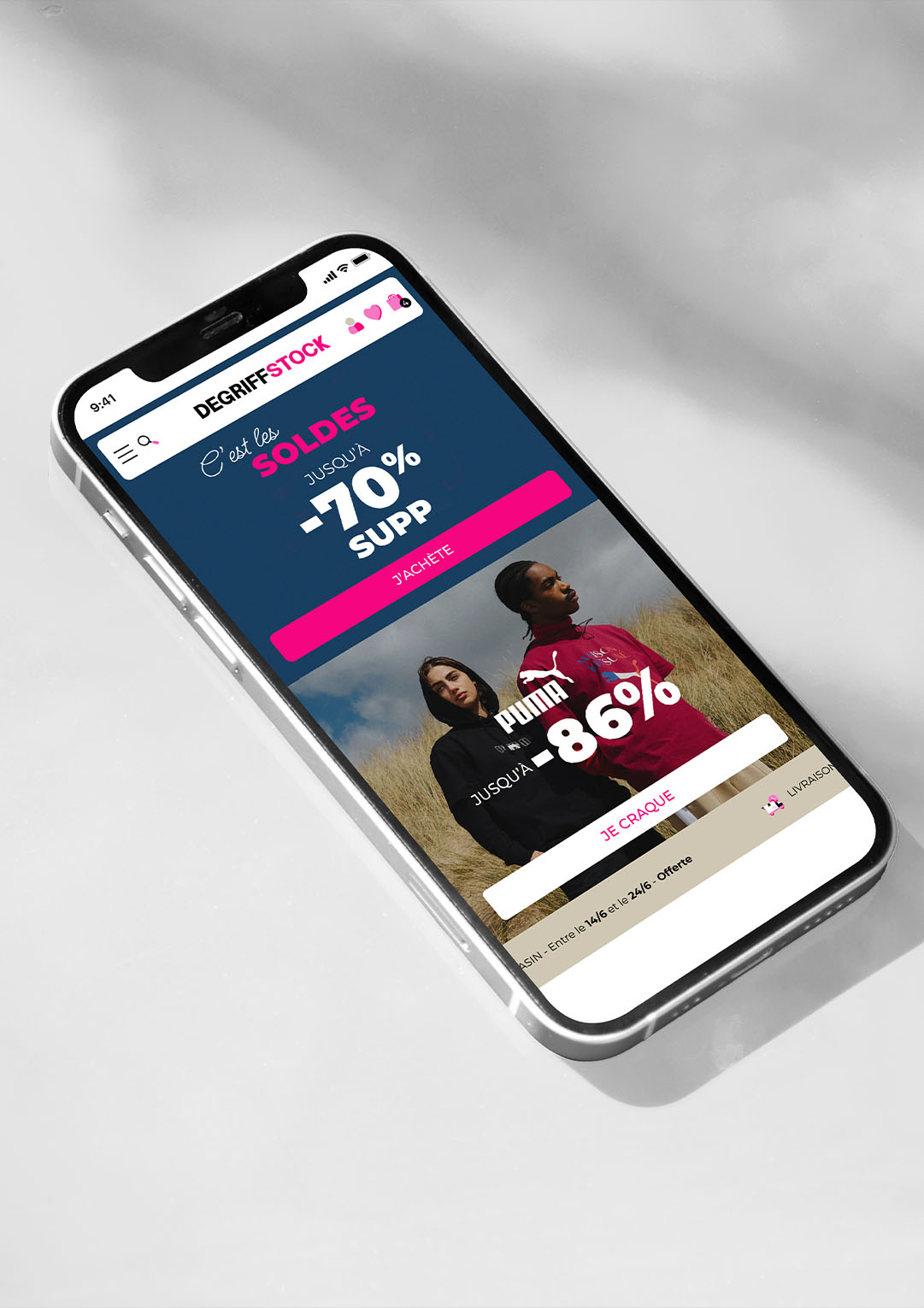 Homepage for the redesign of the Degriffstock website