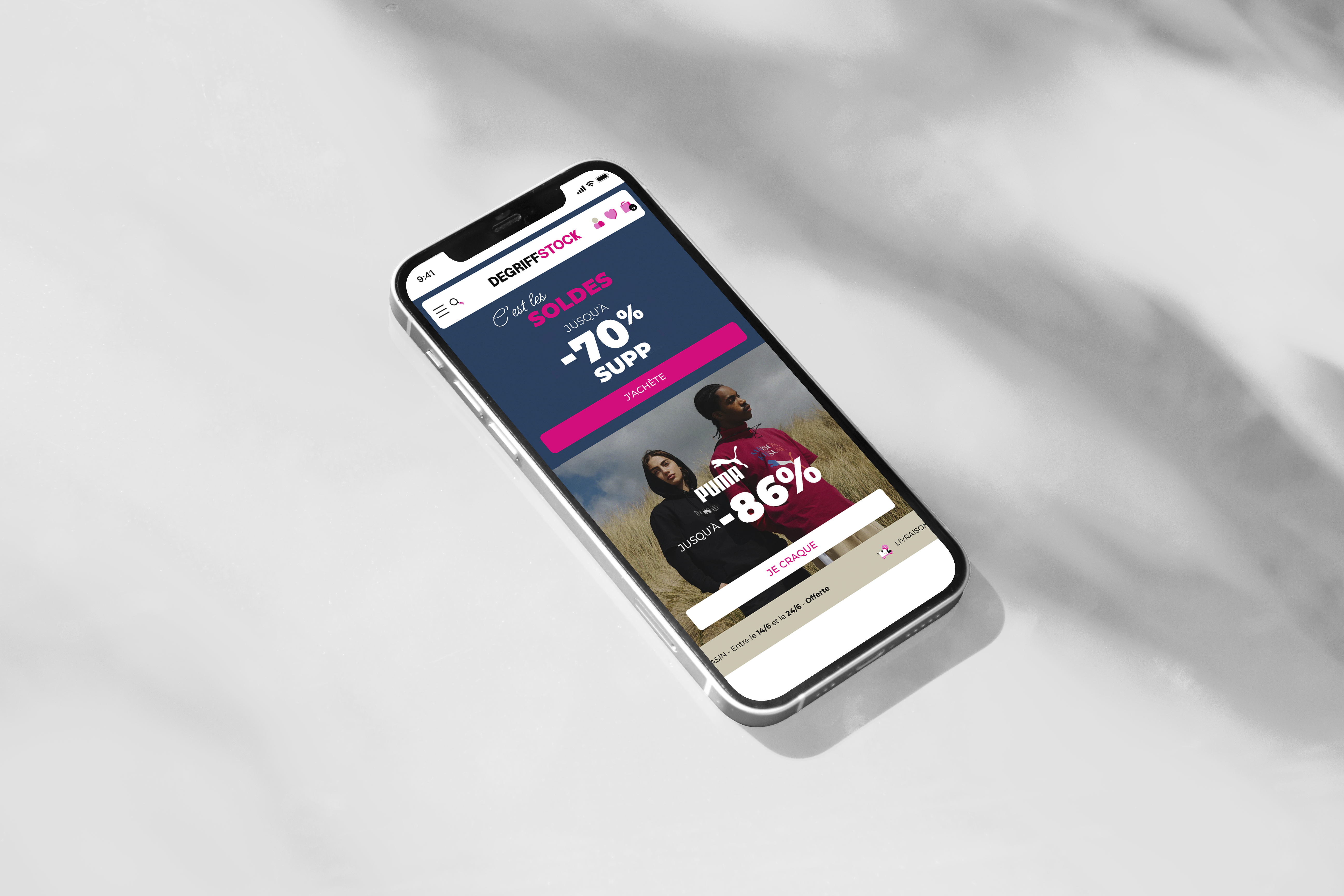 Homepage for the redesign of the Degriffstock website