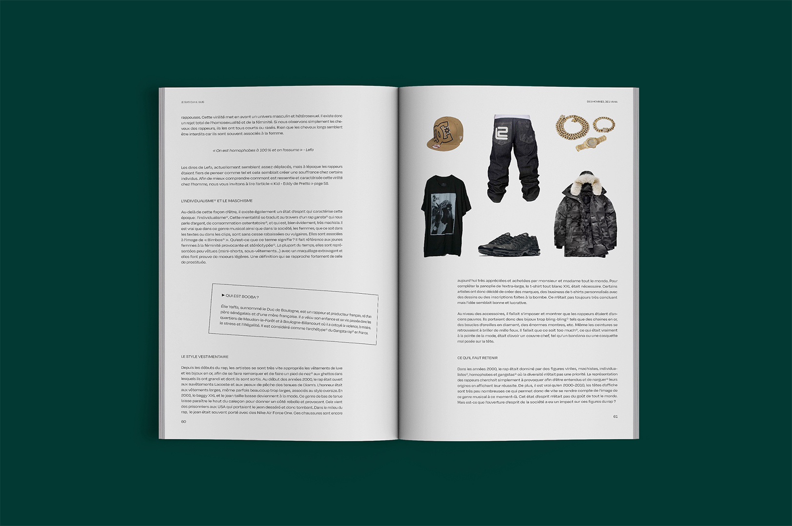 Page accessoirs du rap des années 2000 de la revue Nuances